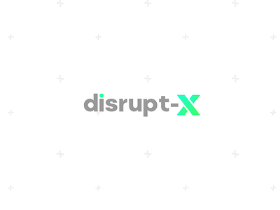 DisruptX adobe branding design illustrator logo tech tech logo technology typography