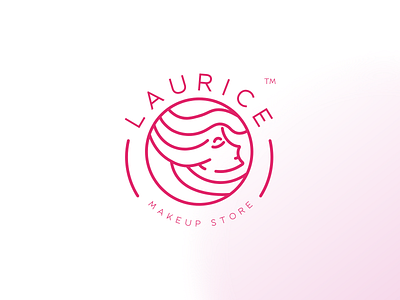 Laurice Makeup Store Logo adobe beauty branding design logo makeup store