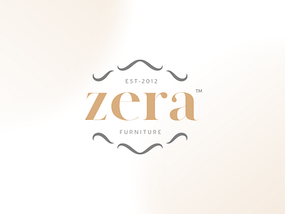 Zera Furniture Logo brand branding furniture illustrator logo luxury