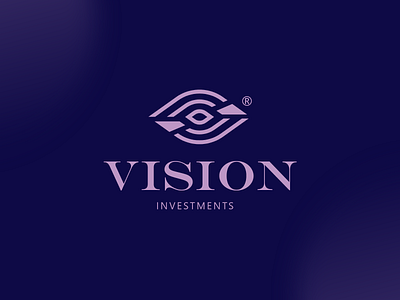 Vision Investments Logo brand branding design eye investment logo vision