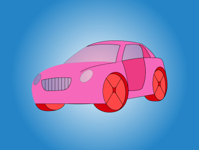 Flat Cartoon car02