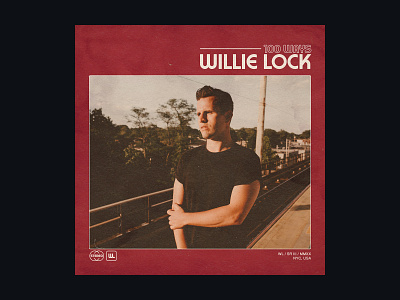 Willie Lock: 100 Ways Cover 70s album album art branding cover cover art design distressed retro