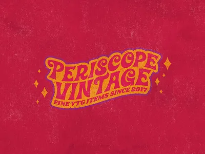 Periscope Vintage branding design distressed halftones logo retro retro font texture typography vector vintage vintage font vintage logo