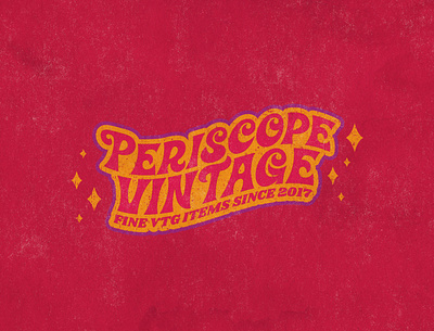 Periscope Vintage branding design distressed halftones logo retro retro font texture typography vector vintage vintage font vintage logo