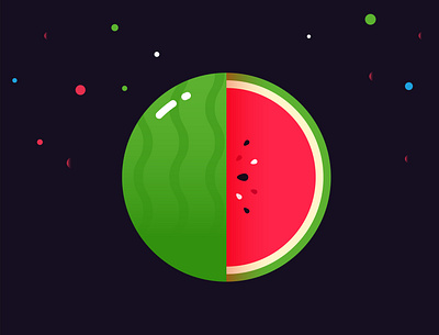 WaterMelon design icon illustration logo ui vector