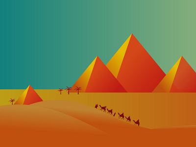 Pyramid design illustration