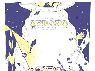 Le petit CYRANO x ISLE OF LIGHT graphic design il illustration