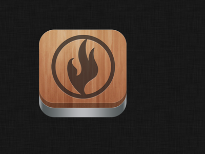 nam button homescreen icon iphone wood