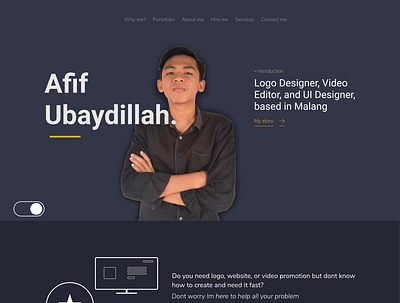 personal profile website app branding design illustration ui ui design ux web website