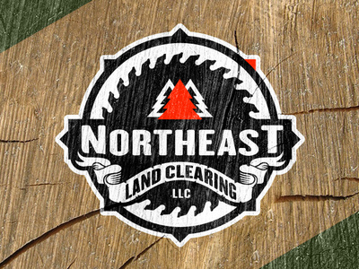 Northeast Land Clearing branding design logo