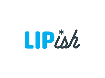 LIPish Logo branding ish lip lipish logo