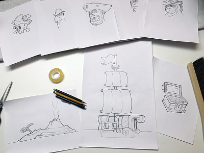 Pirate Props Sketches