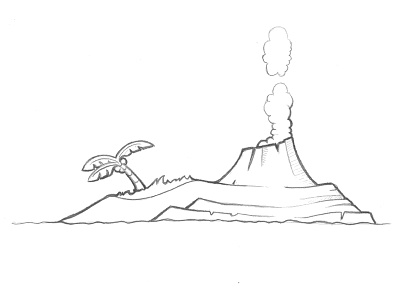 Pirate Island1 Sketch island sketch