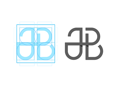 JLB monogram exploration v01 design grid illustrator logo mark monogram typography vector wip