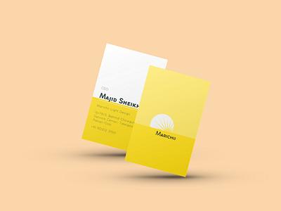 Vertical Business Card Design