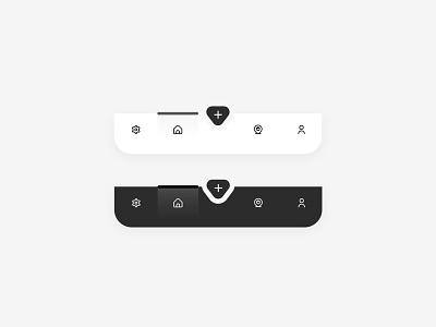 Ui concept black and with