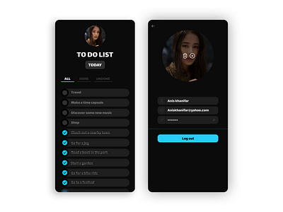 Dark theme To Do List