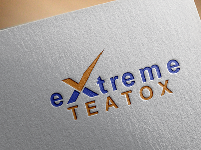 Extreme Teatox branding business card graphic design logo minimal
