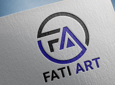 Fati Art art brand clean design graphic design icon logo minimal modern vector