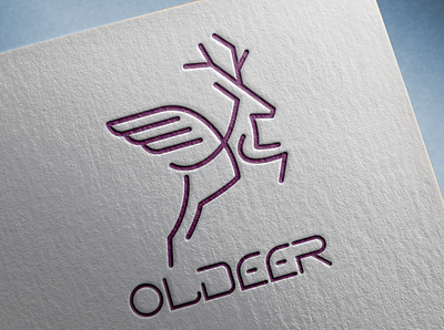 Oldeer brand clean design flat graphic design icon illustration logo minimal modern