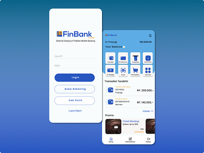 Exploration-Finbank Apps app design bank app design exploration mobile app ui design uiux user experience user interface ux