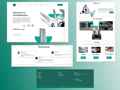 #Exploration LandingPage Arsitektur Web Design