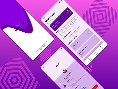 Campus Apps -Exploration apps campus clean design elearning exploration figmadesign flat design kampus mobile apps modern purple simple ui ui design ui ux design uiux user interface