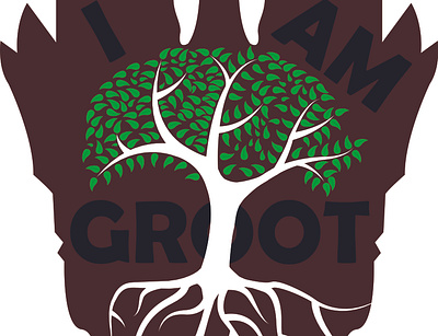 i am groot animation design groot guardians of the galaxy i am groot icon illustration logo