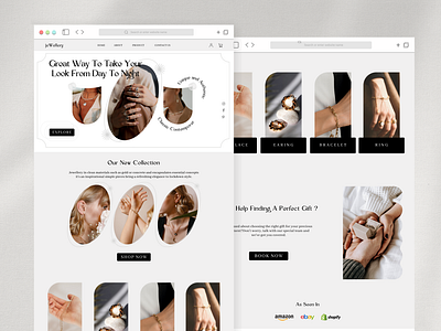 Jewelry UI Web Design