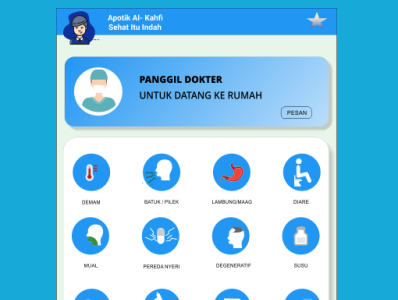 Apotik Online app design ui