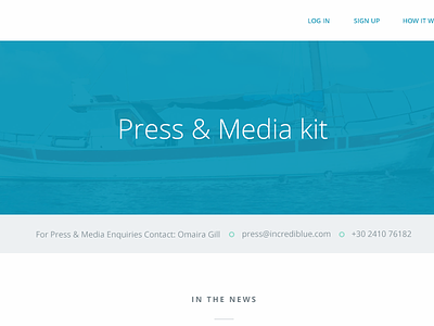 Press & Media Kit Page centered media kit press