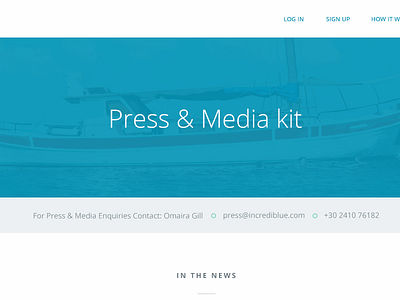 Press & Media Kit Page