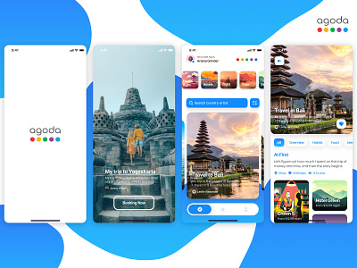 Agoda redesign ui mobile apps agoda app apps branding design mobile mobile apps place travelling ui