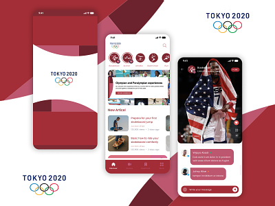 mobile ui olympic tokyo 2020