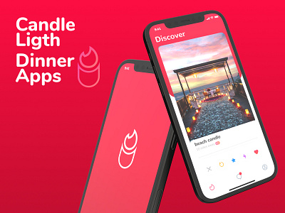 candle light dinner apps ui mobile