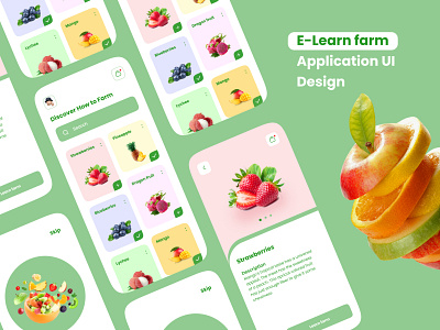 e learn farm ui mobile apps