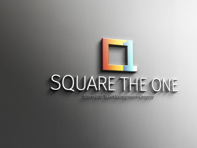 Square The One - Logo 3d logo graphic design illustrator logo logo design photoshop startup