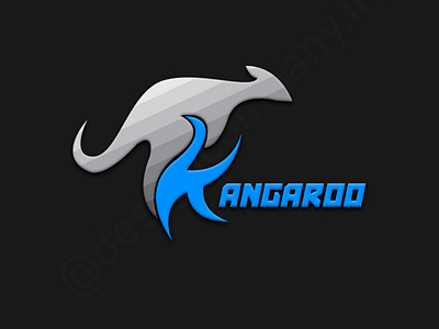 Kangaroo concept 3d logo animal logo concept logo illustration kangaroo photoshop