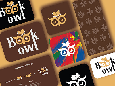 Bookowl- a story reading and writing app branding