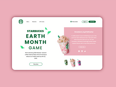 Starbucks  Website Redesign