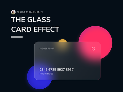 Glass Card Effect