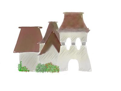 House digital drawing house