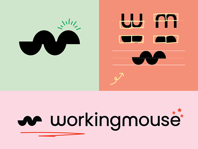 WorkingMouse Logo Design branding design flat graphic design icon illustration logo typography vector