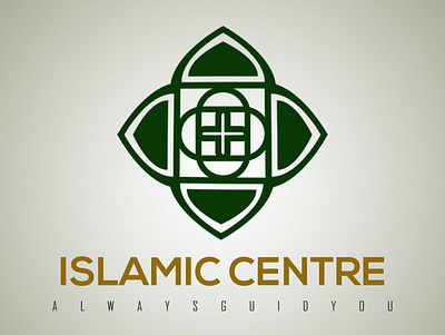 Islamic Centre branding design flat logo