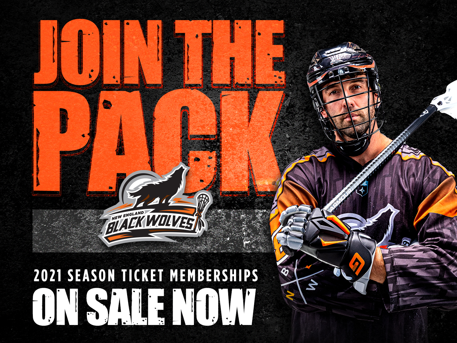 JOIN THE PACK connecticut new england email social media typography lacrosse black wolves graphic design creative