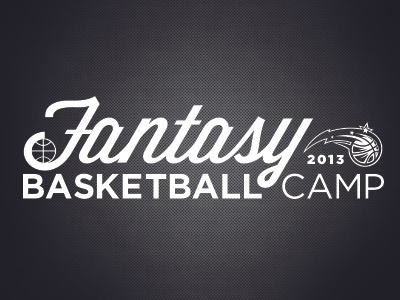 Fantasy Camp Logo basketball camp camps design fl florida identity logo magic nba orlando magic print sports