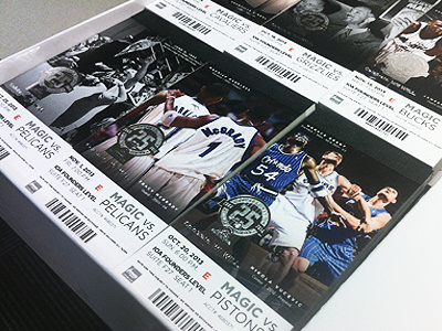 2013 14 Suite Tickets basketball design fl florida magic metallic nba orlando magic print suite tickets typography