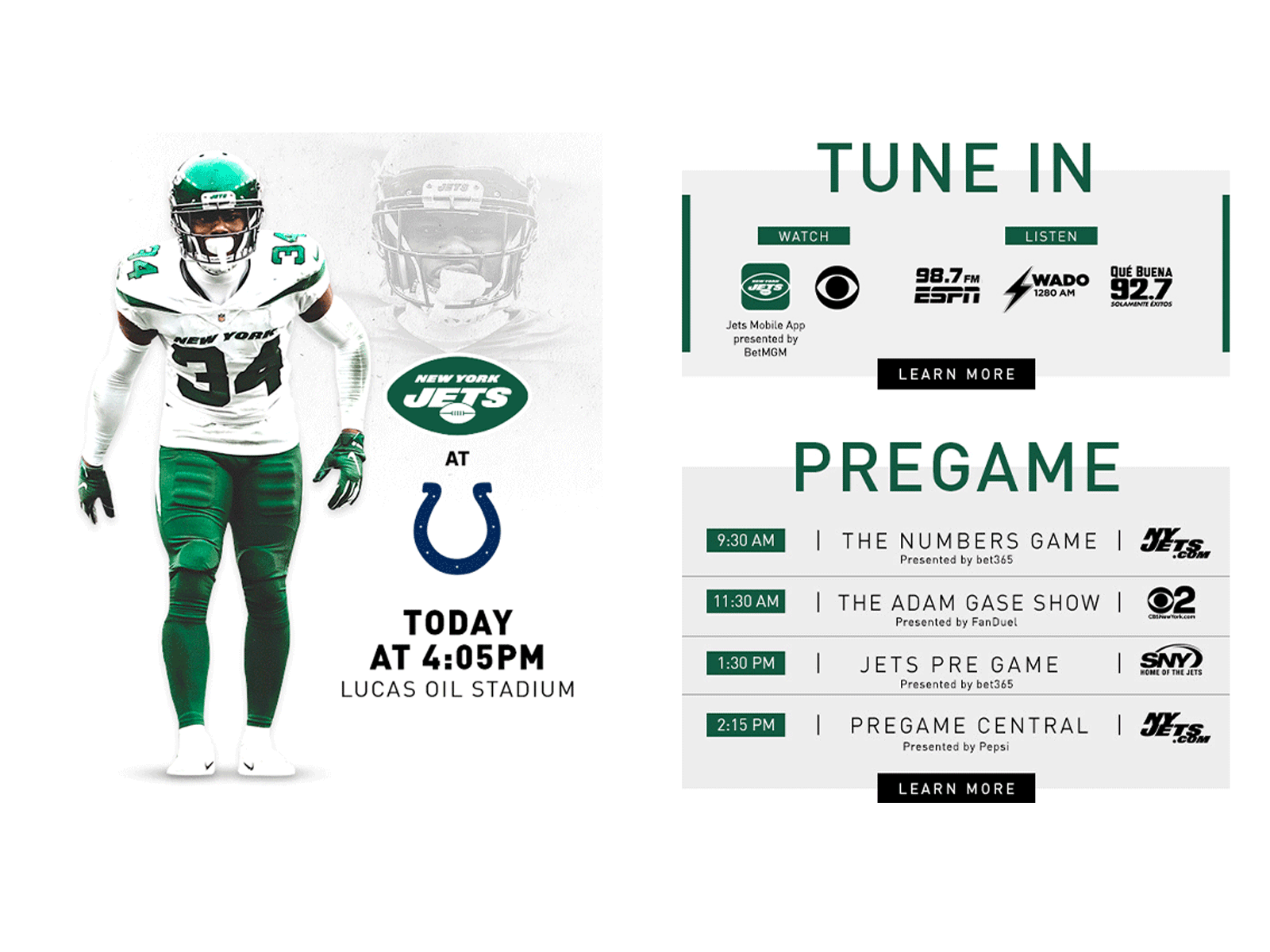 new york jets game day
