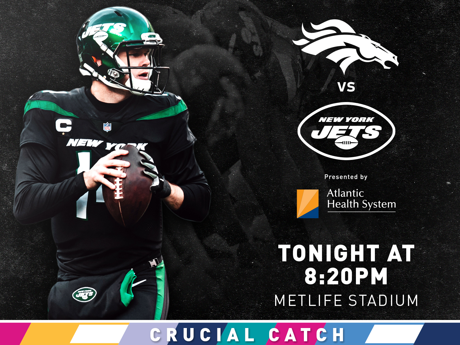 Jets vs Broncos Email creative design email graphic graphic design jets new york city new york jets nfl nyc typography