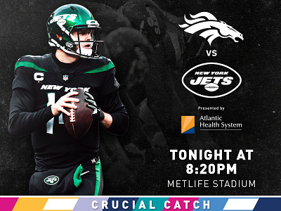 Jets vs Broncos Email creative design email graphic graphic design jets new york city new york jets nfl nyc typography